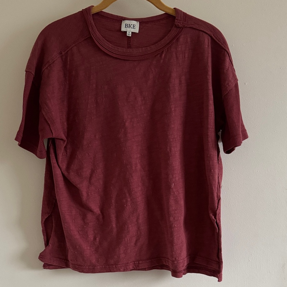 BKE Maroon Casual Tee